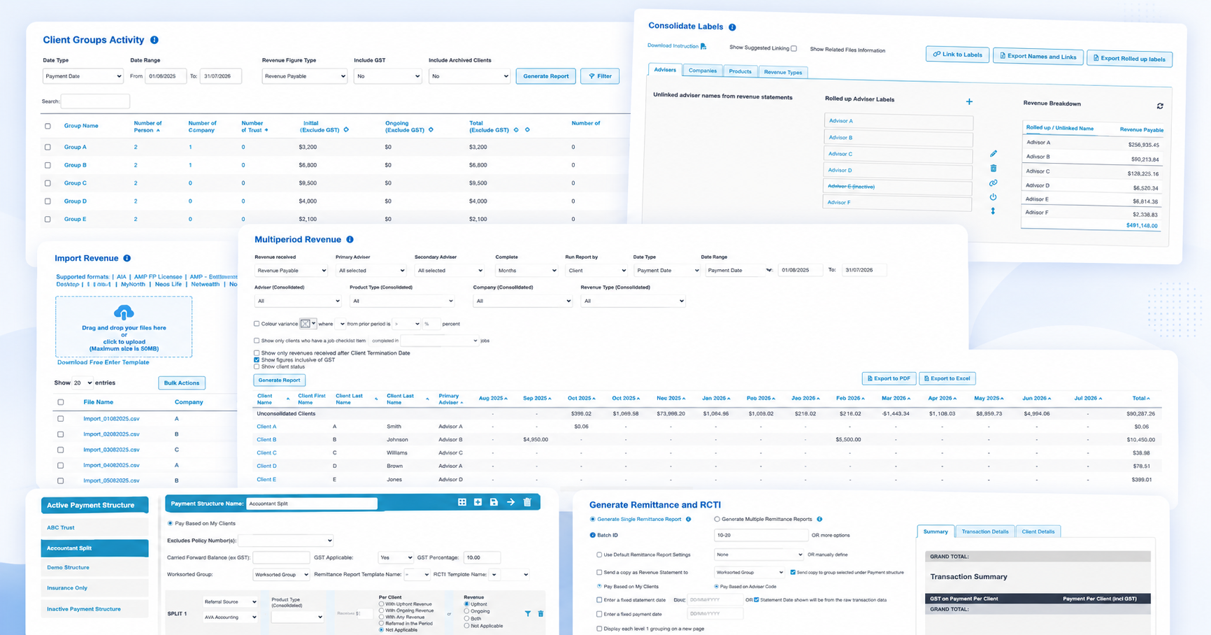 Worksorted outsourced revenue management